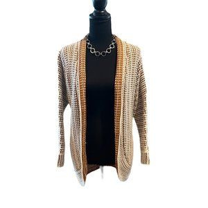 Cream and burnt orange cardigan